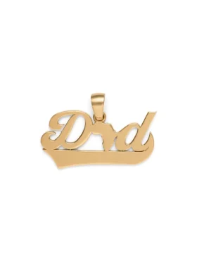 Pendentif « Dad » en or