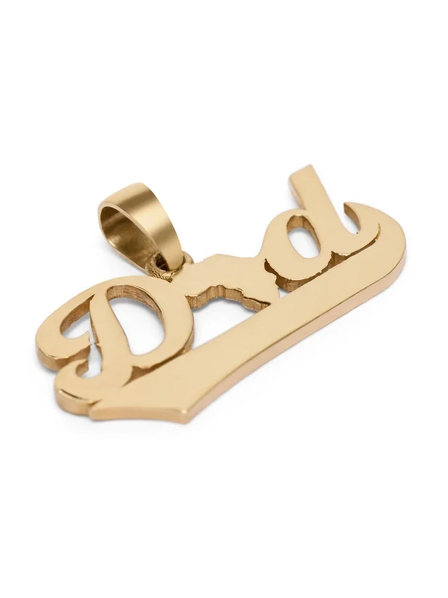 Pendentif « Dad » en or