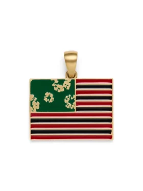 Pendentif drapeau panafricain