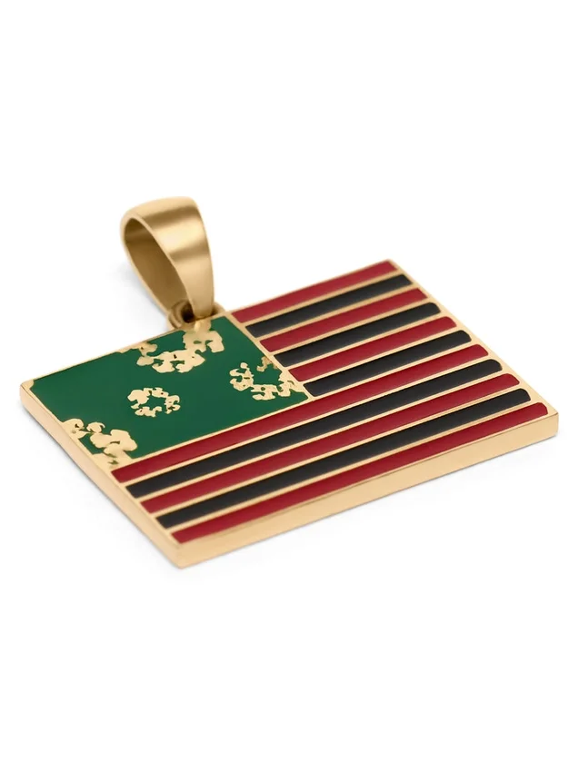 Pendentif drapeau panafricain