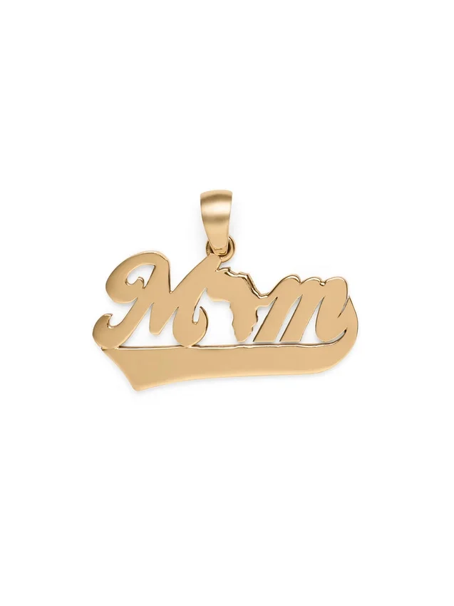 Pendentif « Mom » en or