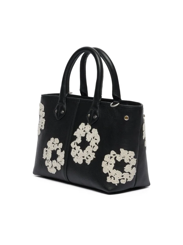 Petit sac en cuir « Cotton Wreath »