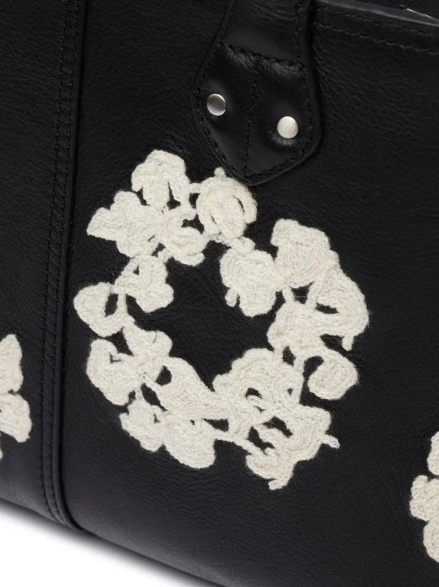 Petit sac en cuir « Cotton Wreath »