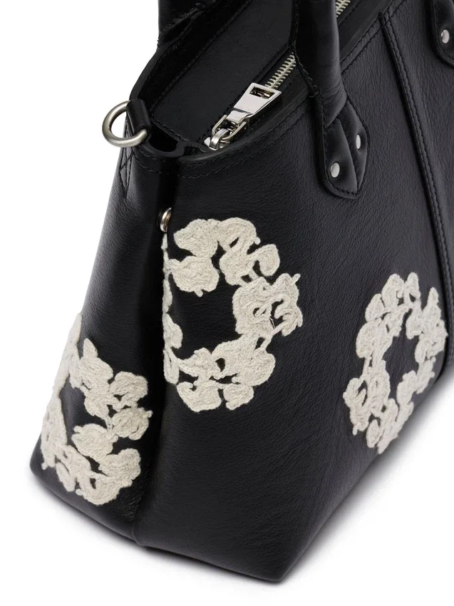 Petit sac en cuir « Cotton Wreath »