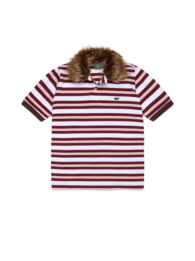 Polo « Panther Fur Collar » rouge