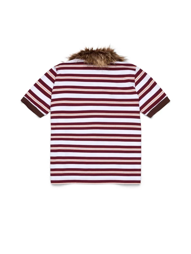 Polo « Panther Fur Collar » rouge