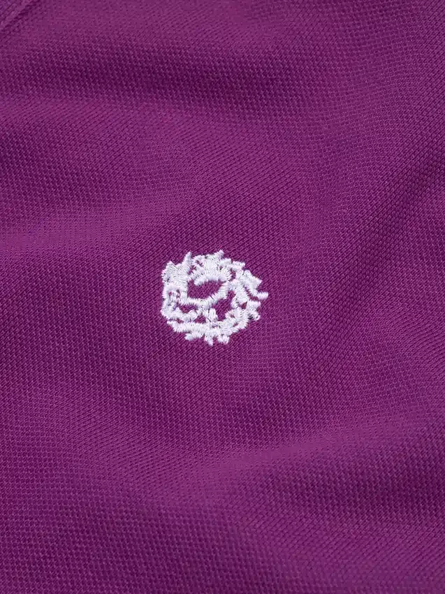 Polo « Peace Wreath » violet