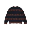 Pull rayé en coton avec Cotton Wreath bleu marine/marron
