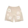 Short de survêtement Cotton Wreath, couleur crème