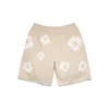 Short de survêtement Cotton Wreath, couleur crème
