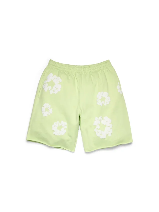 Short de survêtement Cotton Wreath couleur menthe