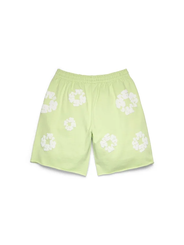 Short de survêtement Cotton Wreath couleur menthe