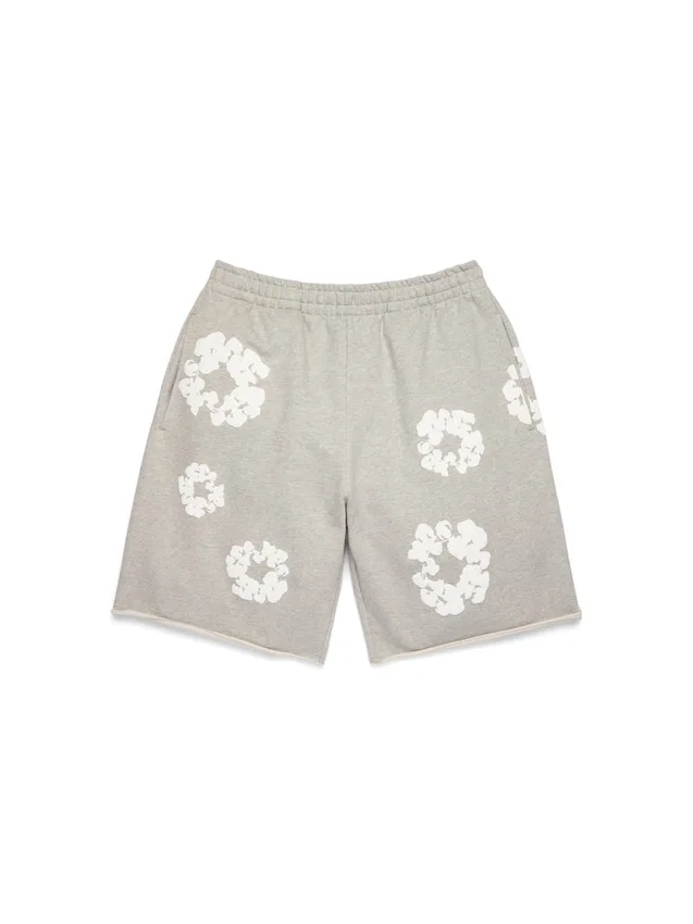 Short de survêtement « Cotton Wreath » gris