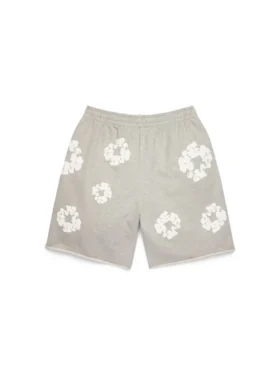 Short de survêtement « Cotton Wreath » gris