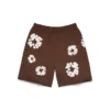 Short de survêtement Cotton Wreath marron foncé