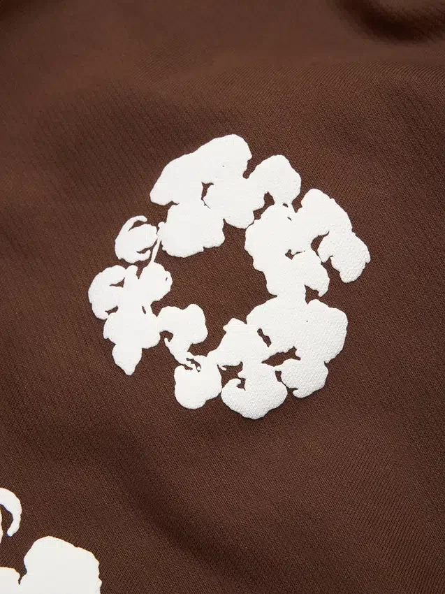 Short de survêtement Cotton Wreath marron foncé