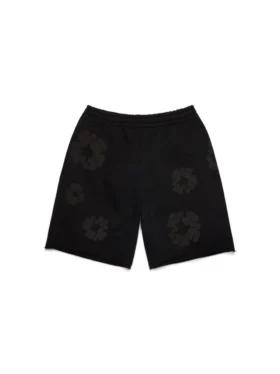 Short de survêtement « Cotton Wreath » noir