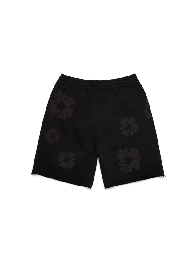 Short de survêtement « Cotton Wreath » noir