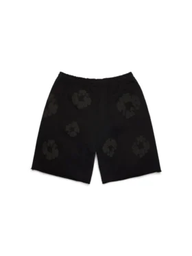 Short de survêtement « Cotton Wreath » noir