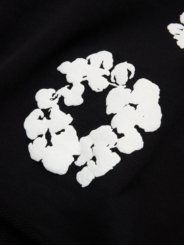 Short de survêtement « Cotton Wreath » noir
