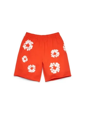 Short de survêtement Cotton Wreath orange foncé