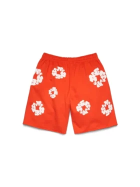 Short de survêtement Cotton Wreath orange foncé