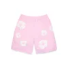 Short de survêtement « Cotton Wreath » rose poudré