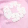 Short de survêtement « Cotton Wreath » rose poudré