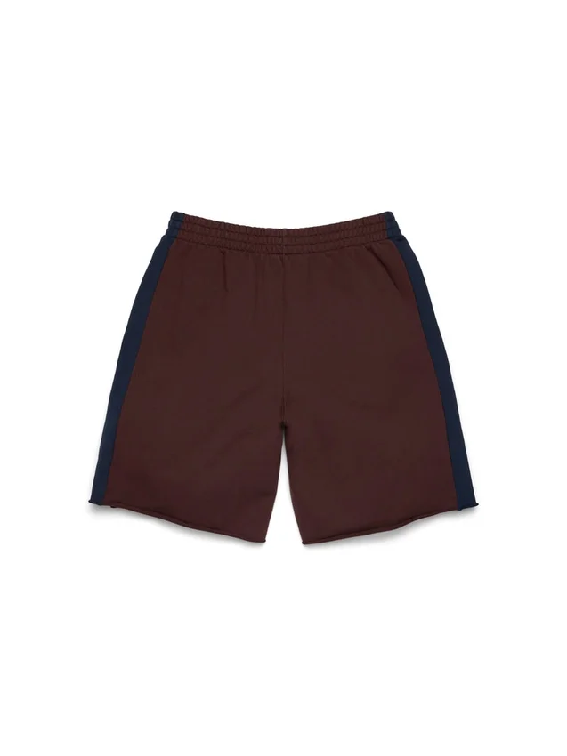 Short de survêtement à empiècements Denim U marron