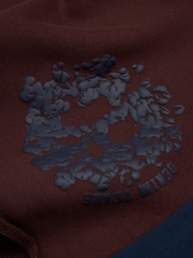 Short de survêtement à empiècements Denim U marron