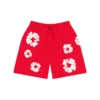 Short de survêtement en coton « Cotton Wreath » rouge
