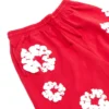 Short de survêtement en coton « Cotton Wreath » rouge