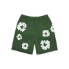 Short de survêtement en coton « Cotton Wreath » vert