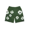 Short de survêtement en coton « Cotton Wreath » vert