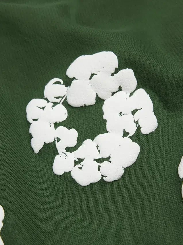 Short de survêtement en coton « Cotton Wreath » vert