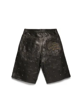 Short en cuir clouté Libertas
