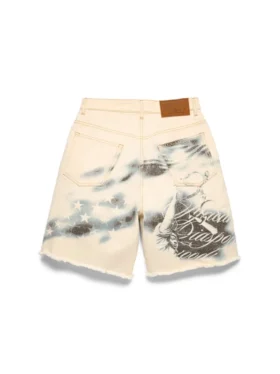 Short en Denim « Cloud Camo »