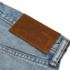Short en Denim « Cotton Wreath » délavé clair