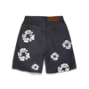 Short en denim « Cotton Wreath » à lisière