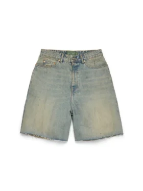 Short en denim délavé « Dirty Wash »