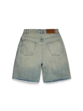 Short en denim délavé « Dirty Wash »
