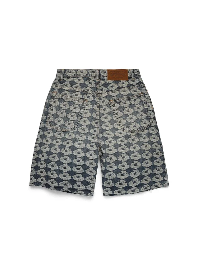 Short en Denim « Jacquard Wreath »