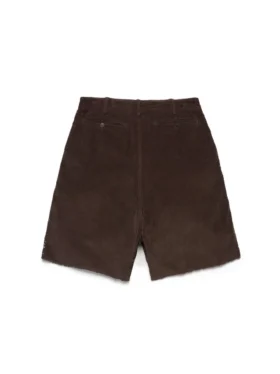 Short en velours côtelé à clous oxydés