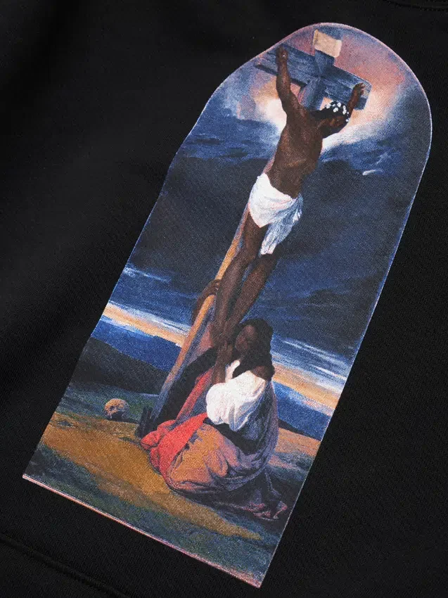 Sweat à capuche biblique saisonnier noir