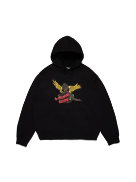 Sweat à capuche « Black Cherub » noir