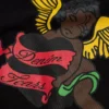 Sweat à capuche « Black Cherub » noir
