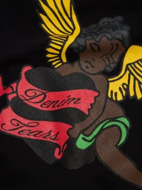 Sweat à capuche « Black Cherub » noir