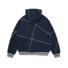 Sweat à capuche DT Virginia à coutures overlock, bleu marine