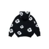 Sweat à capuche zippé « Cotton Wreath Hoodie » pour enfant, noir
