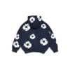 Sweat à capuche zippé « Cotton Wreath Hoodie » pour enfants, bleu marine